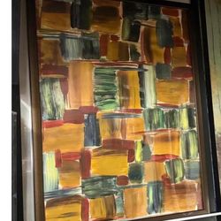 Abstract Modern Wall Art Painting in Warm Tones