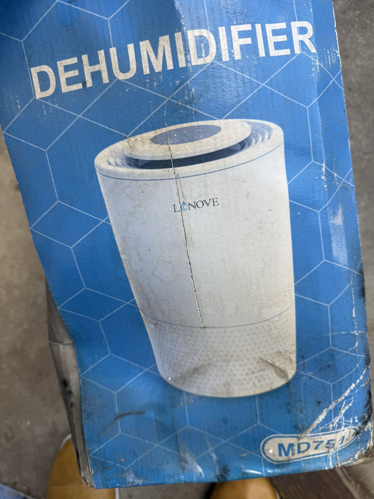 Lonove MD751 Intelligent Dehumidifier Small Room Quiet 15V 4A Tested Works