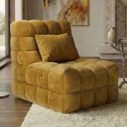 MASSAGE CHAIR 2D ROLLER BISCUIT TUFTING RETRO CHARM