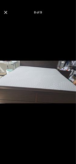 King size bed and mattress