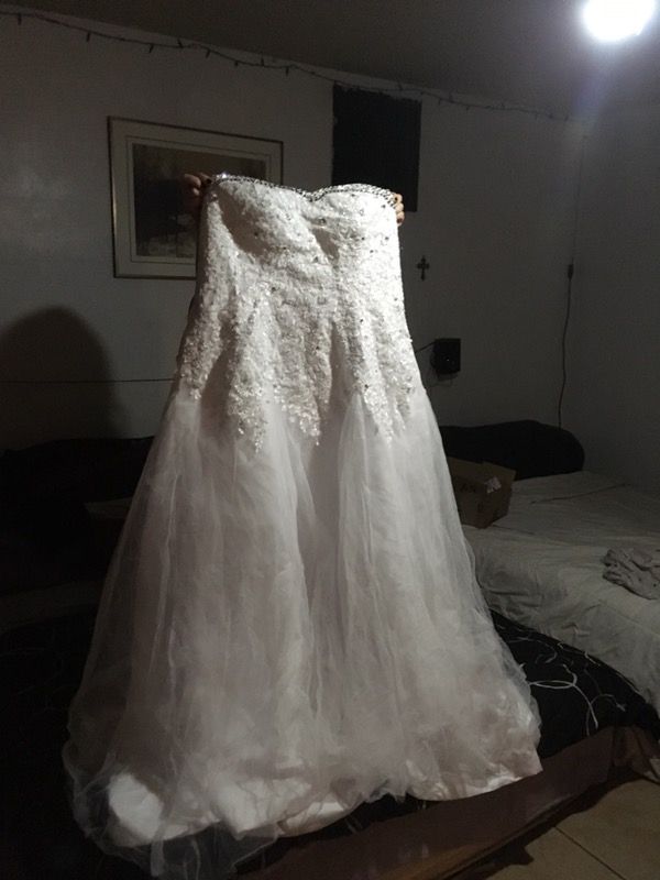 Plus size Wedding Dress strapless