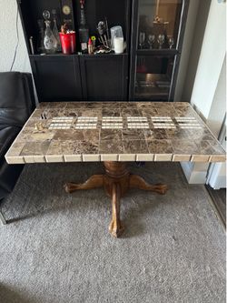 Handmade tile table