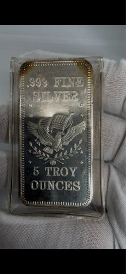 5 Troy oz silver bar