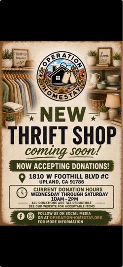 New thrift shop coming to Upland