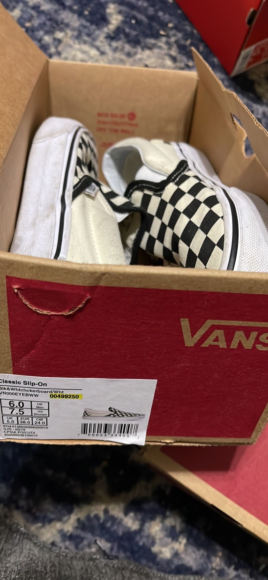 Woman's Classic Slip On Checkered Vans