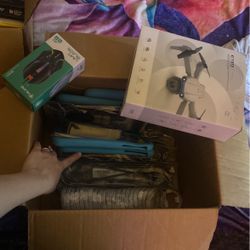 Boxes Full Of New Electronics And Accessories