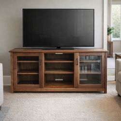 Tv Entertainment Cabinet - Solid Walnut