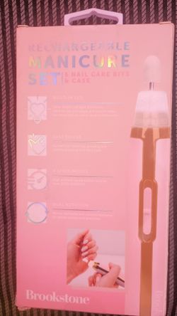 Brookstone Rechargeable Manicure Set