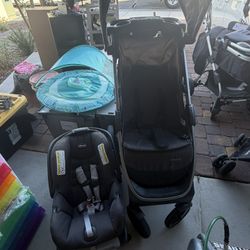 Chico car seat/stroller set