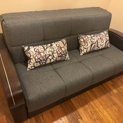 Sleeper Sofa Bed with Storage Mobimax, Gray by Kilim