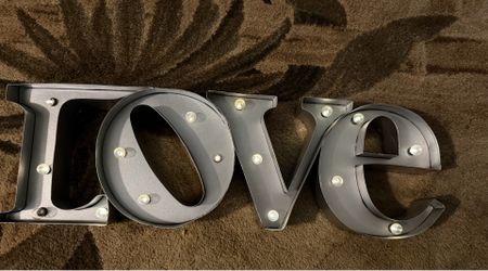 Love Battery operated sign with light original price 5990