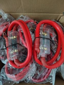 Red Power Cable with Inline Fuse Holder