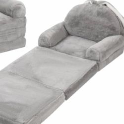 Getmo Resin Plush Foldable Kids Sofa Toddler Couch Boys Girls Baby Comfy Chair Infant 