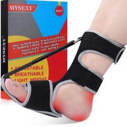 Plantar Fasciitis Night Splint - Upgraded Plantar Fasciitis Relief Braces For Women And Men Day Night - Ankle Brace Arch Support Achilles Tendonitis R