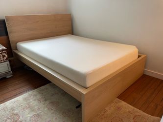 Full Ikea bed frame &  memory foam mattress
