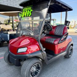 2021 CUSTOM CLUB CAR TEMPO 2 PASSENGER GOLF CART W/ LITHIUM BATTERY