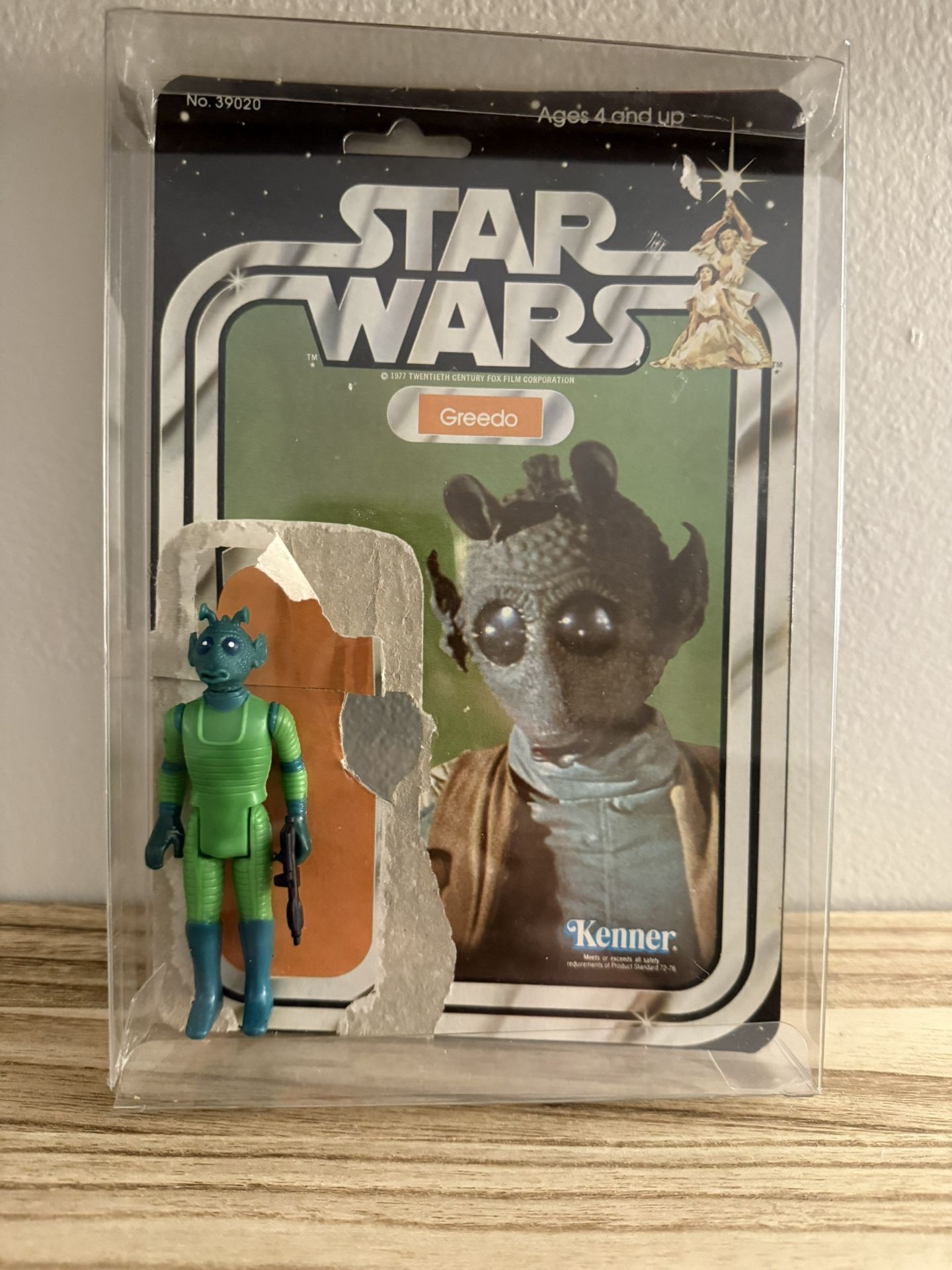 Vintage Star Wars Greedo W/ Backing Card