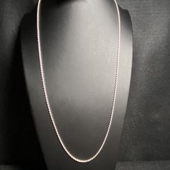 Silver Rope Necklace & Bracelet Combo