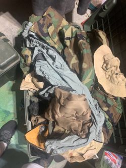 4 Foot lockers of Army Surplus gear