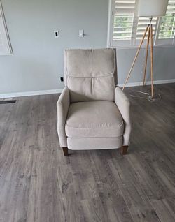 Heather grey push back recliner from Costco