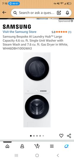 Samsung wash and dryer