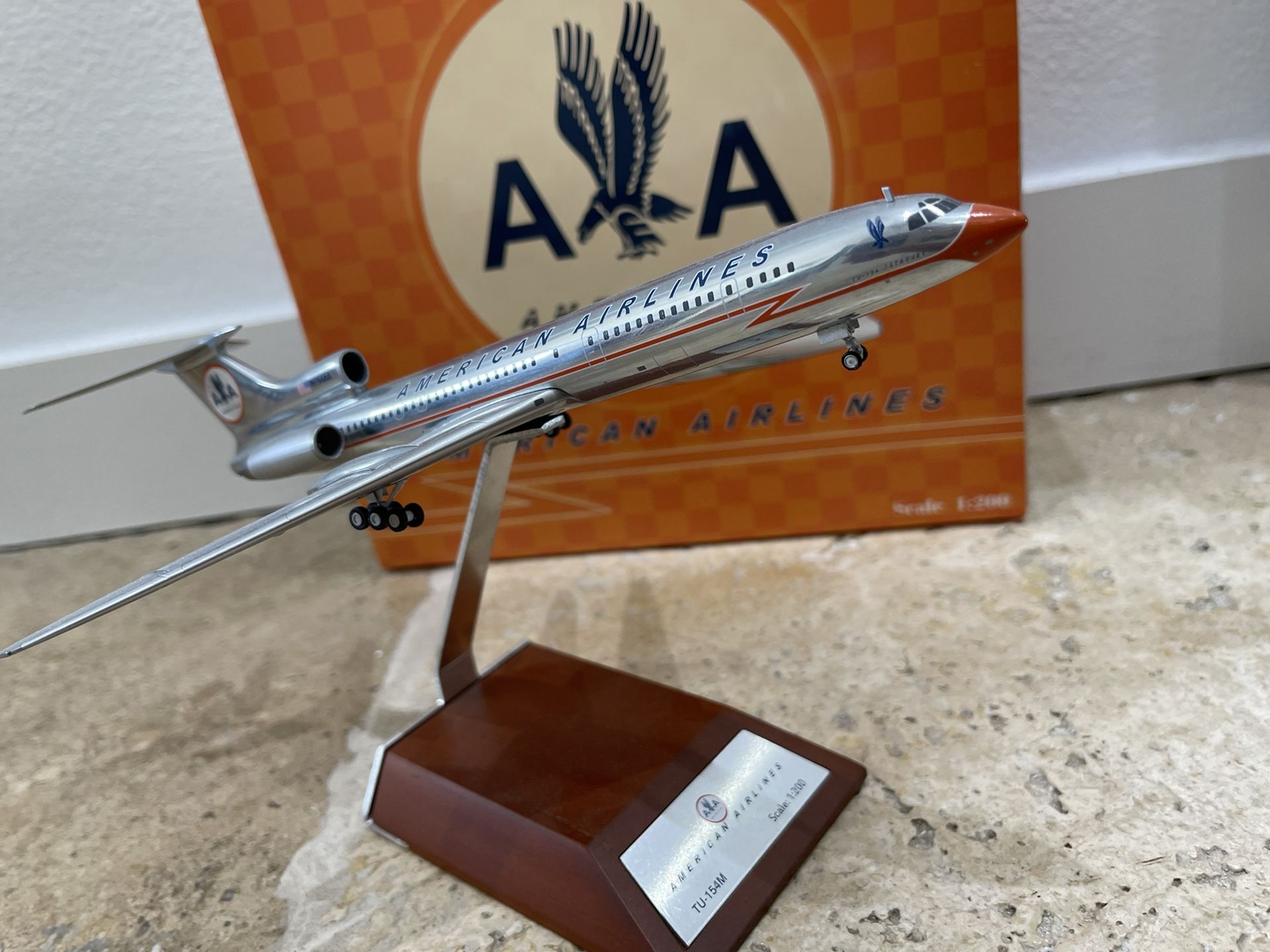 Airplane, American Airlines, TU-154, JC Wings, 1:200 for Sale in