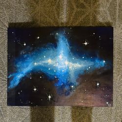 Acrylic Painting Sparkly Galaxy 