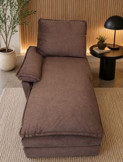New Brown Chaise Lounge Chair (3 avail)