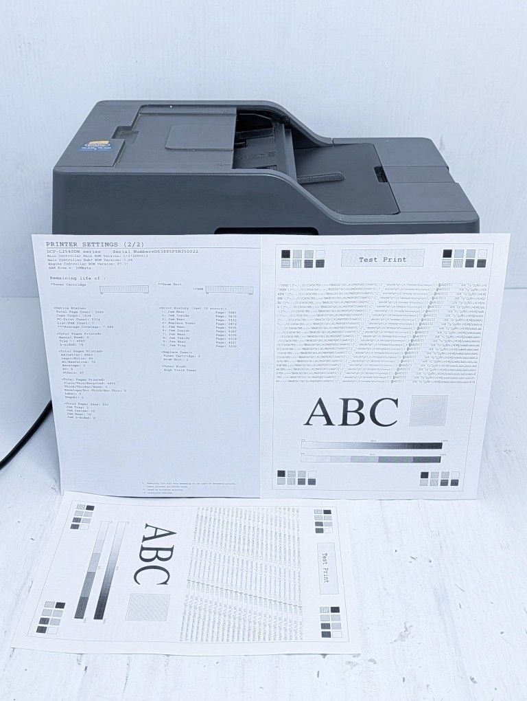 Brother DCP-L2540DW Laser Printer Page Count 5694 Only