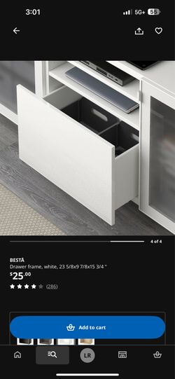 Ikea besta drawers