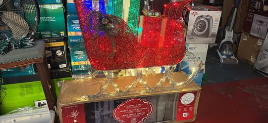 LED  Lighted SLEIGH/ Trineo 🛷 Iluminado Con Luz LED 