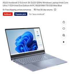Laptop barely used.