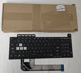 Laptop Replacement US Layout RGB Colorful Backlight Keyboard for ASUS TUF Gaming