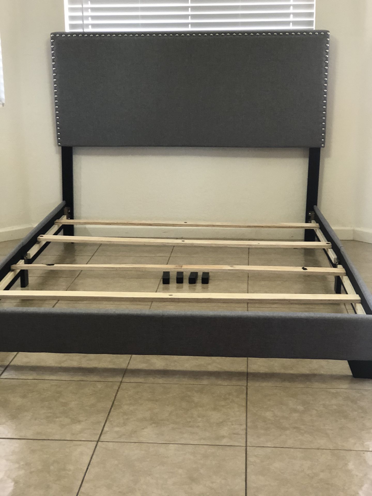 NEW NAILED QUEEN BED FRAME $160 obo