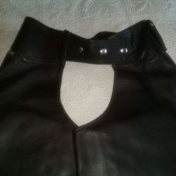 Ladies, Leather  Motor Cycle  Riding chaps.