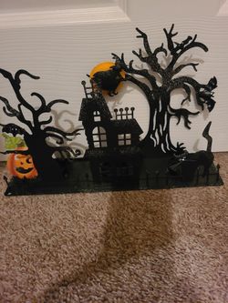  Tealight Candle Halloween Scene 
