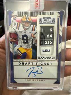 Joe burrow rookie auto numbered 6/6