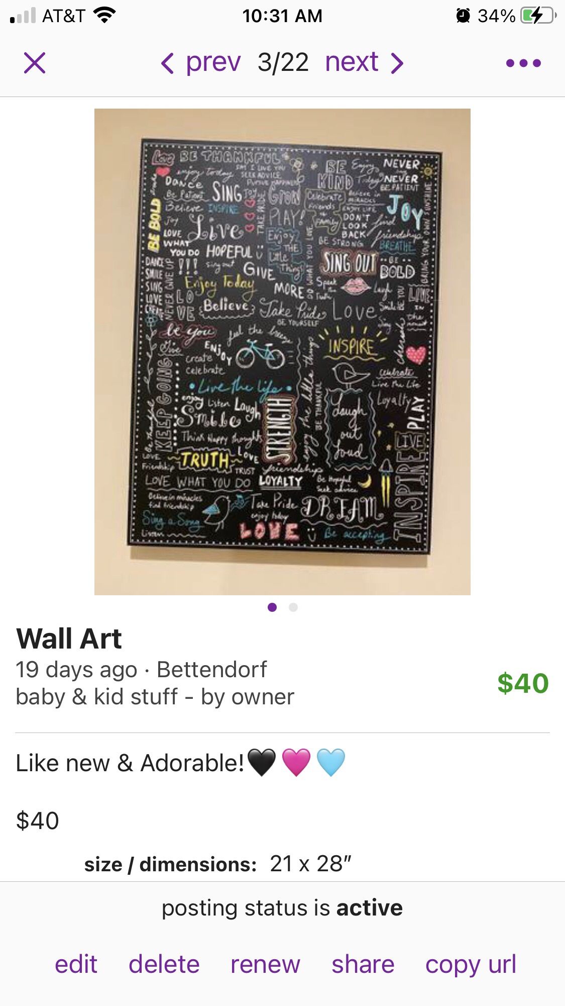 Word Art On Black Canvas