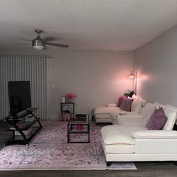 U Shaped Beige Sectional