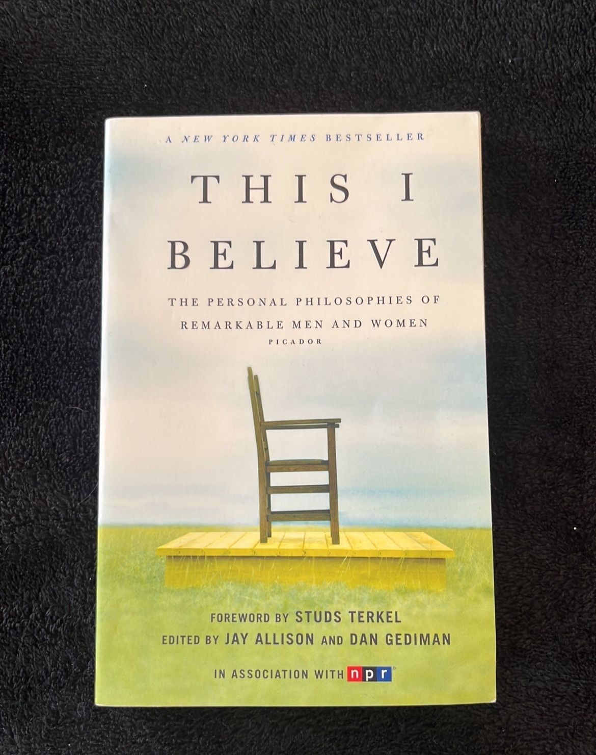 “This I believe” Paperback Book