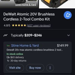 Atomic Dewalt Drill  , Impact  Just Tools 