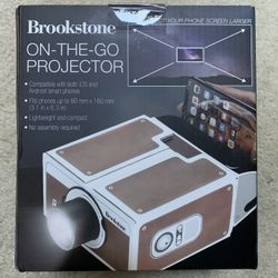 Brookstone On-the Go Phone Screen Projector
