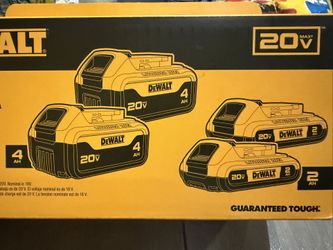 Dewalt 4 Pack Battery 