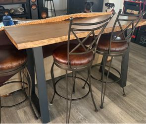 Solid wood bar table new in box