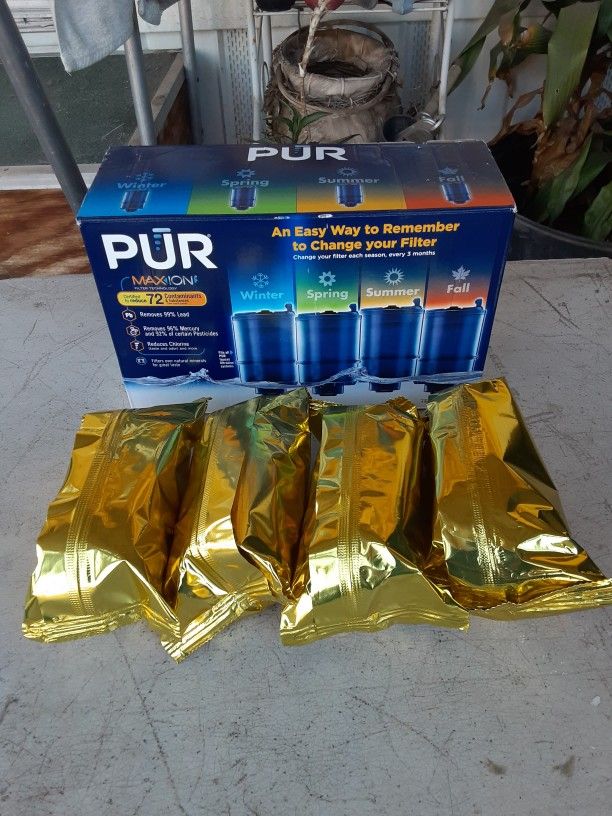 PUR Maxion 4-Pack Replacement Water Filters (For Faucet Mount PUR Water Filter) New. L@@K!!!