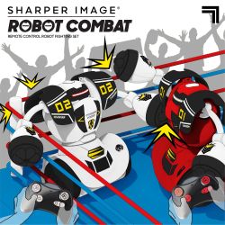 Sharper Image Toy RC Robot Combat 2pk play for the win in fast-paced robot duels with versus mode.