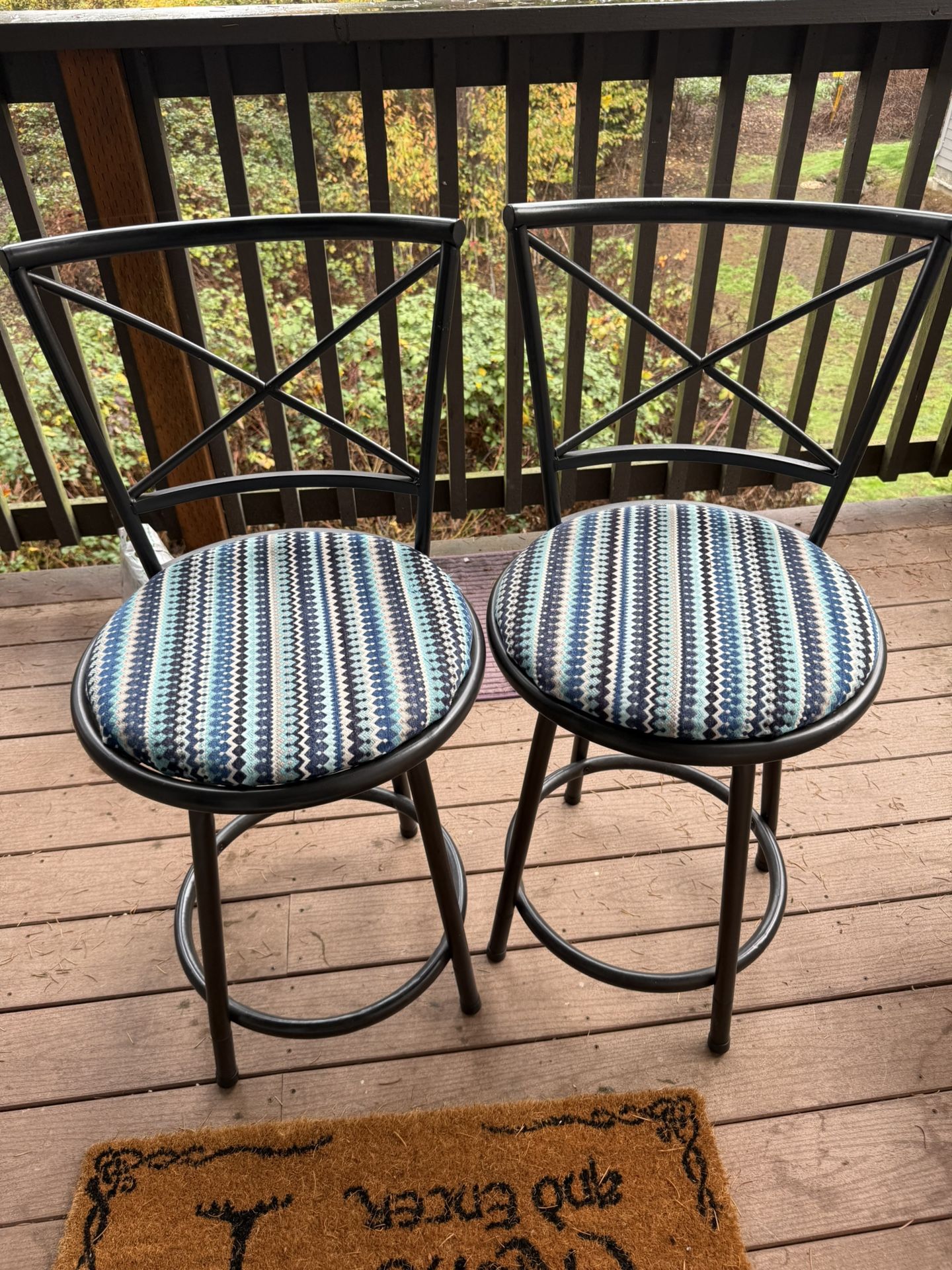 Pending Pickup Two Rotating Stools