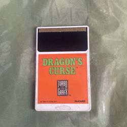 Vintage video game turbo graphics 16 dragons curse video game 1990