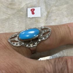 For Wedding Ring 925 Sterling Silver Size 8