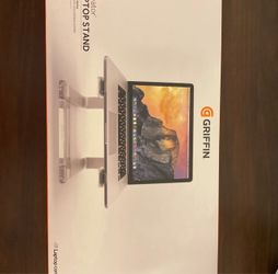 Griffin elevator laptop stand silver color